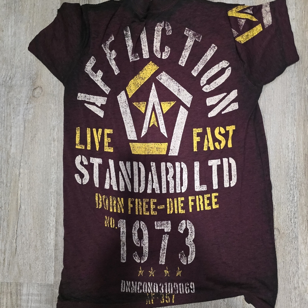 Men's affliction tahirt